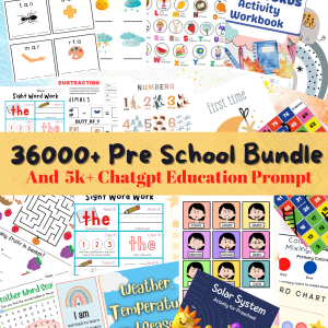 The Ultimate 36,000+ Preschool Activity Bundle – Digital Download for Early Learning with PLR/MRR
